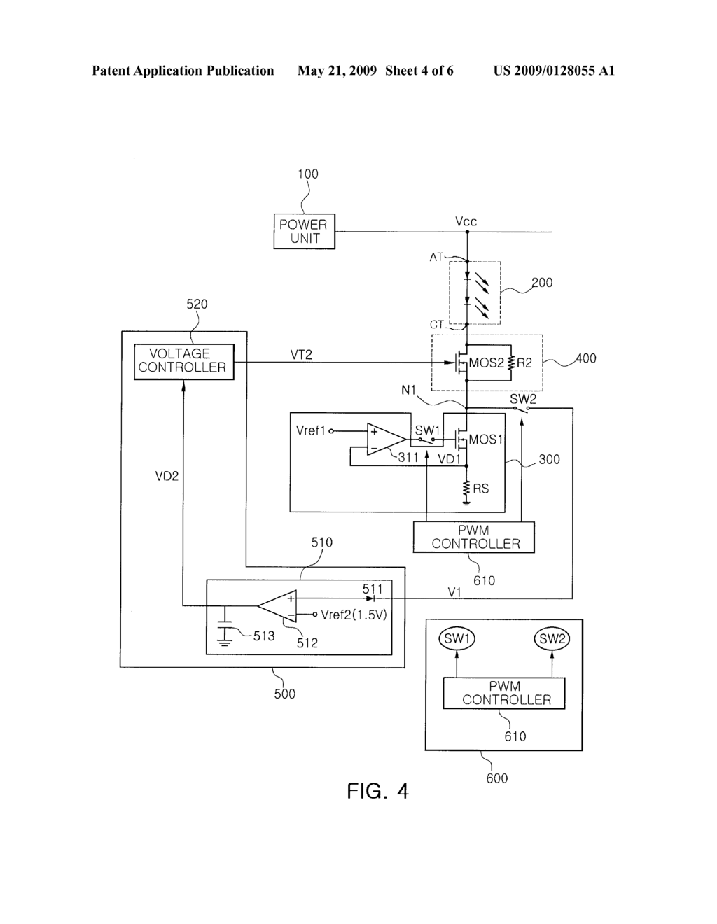 APPARATUS FOR DRIVING LIGHT EMITTING ELEMENT - diagram, schematic, and image 05