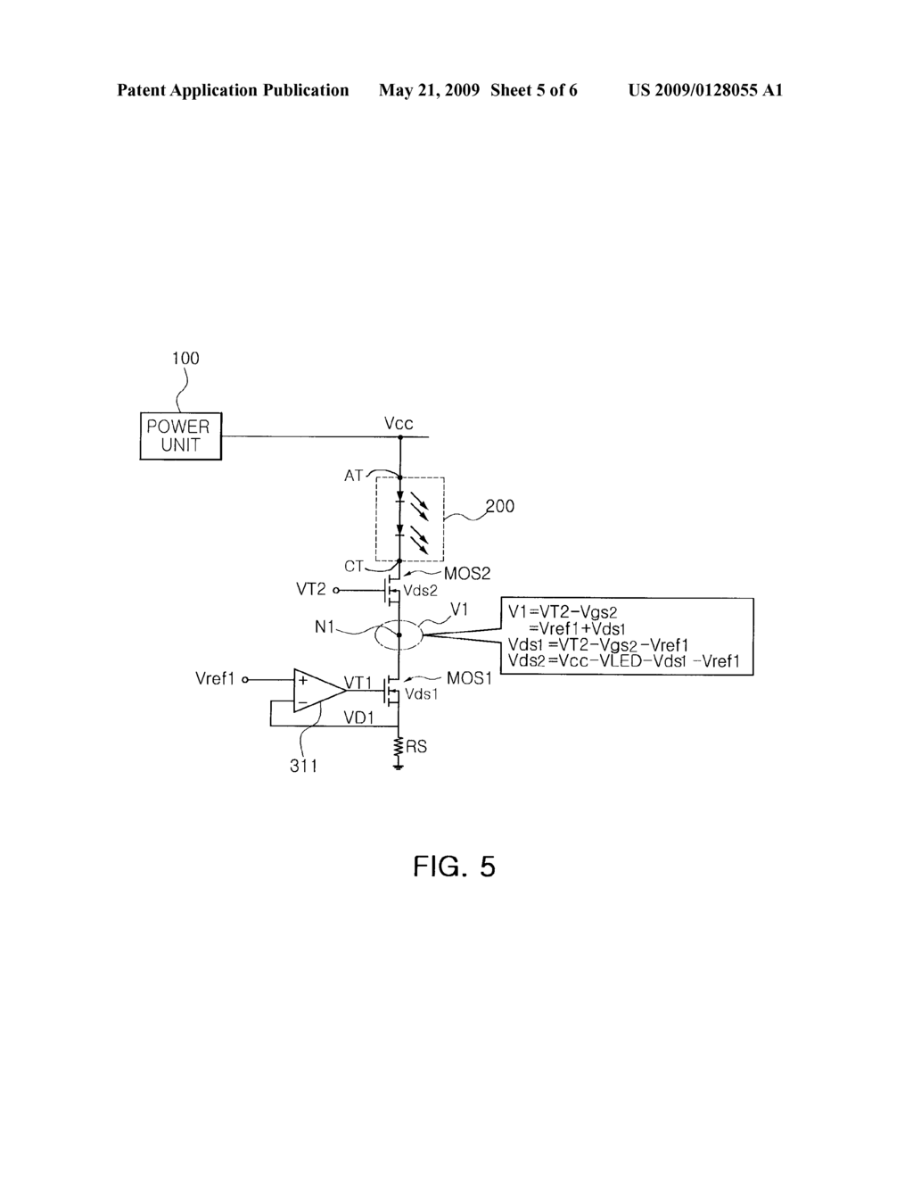 APPARATUS FOR DRIVING LIGHT EMITTING ELEMENT - diagram, schematic, and image 06