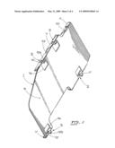 Fixing device of a radiator sheet diagram and image