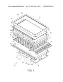 DISPLAY DEVICE AND A TELEVISION RECEIVER HAVING THE DISPLAY DEVICE diagram and image