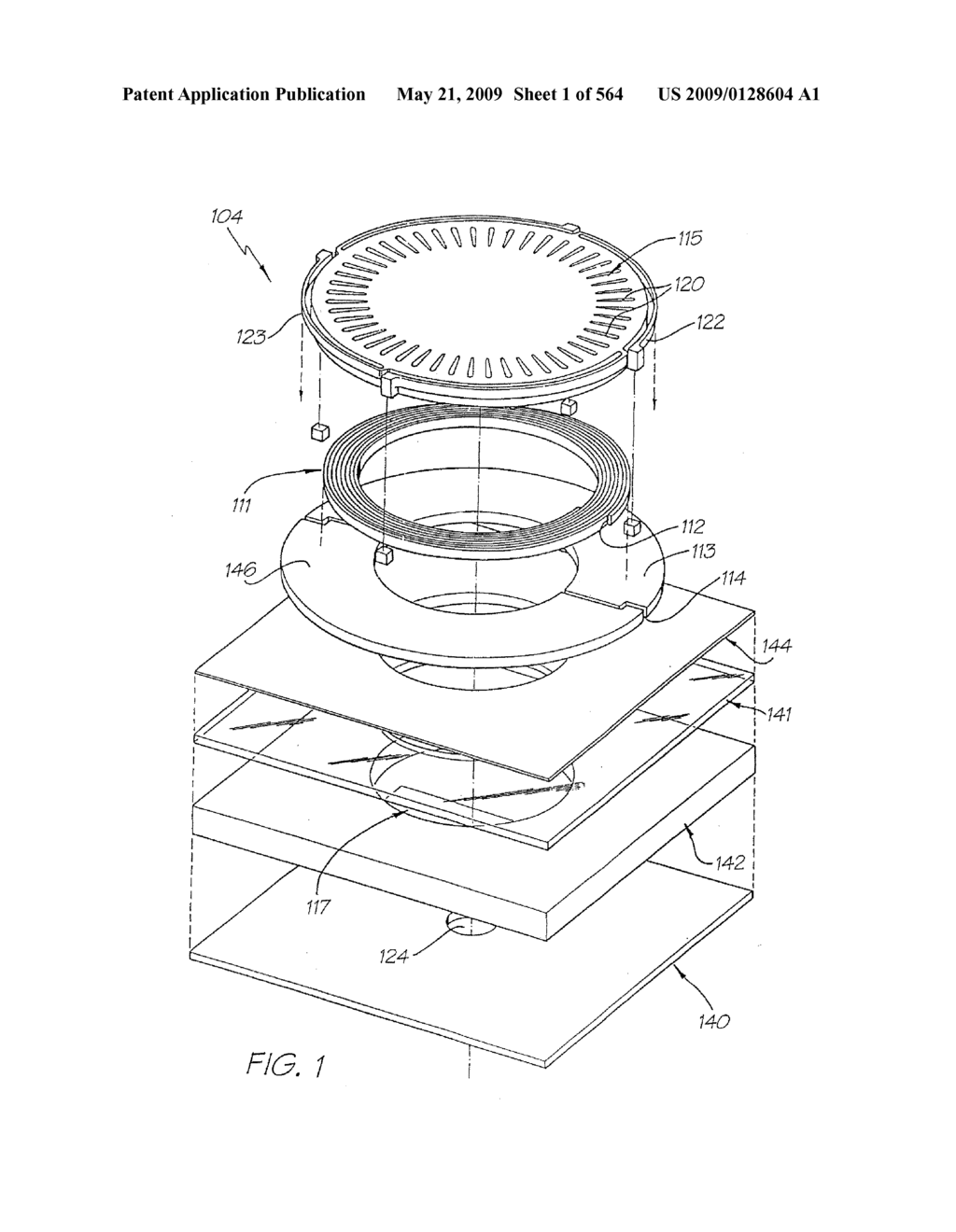 INKJET NOZZLE WITH PADDLE LAYER SANDWICHED BETWEEN FIRST AND SECOND WAFERS - diagram, schematic, and image 02