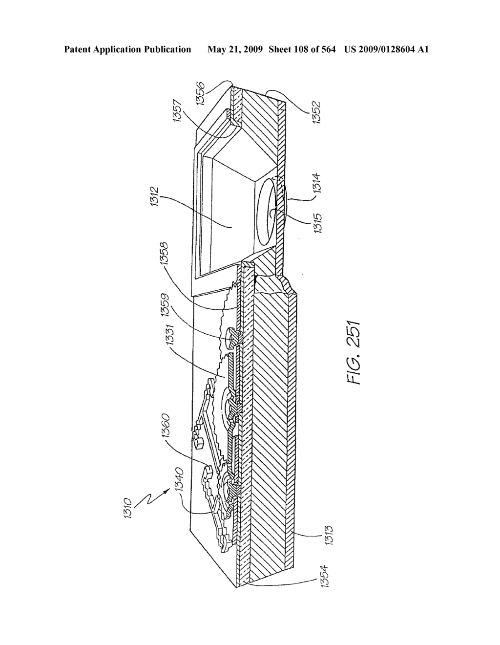 INKJET NOZZLE WITH PADDLE LAYER SANDWICHED BETWEEN FIRST AND SECOND WAFERS - diagram, schematic, and image 109