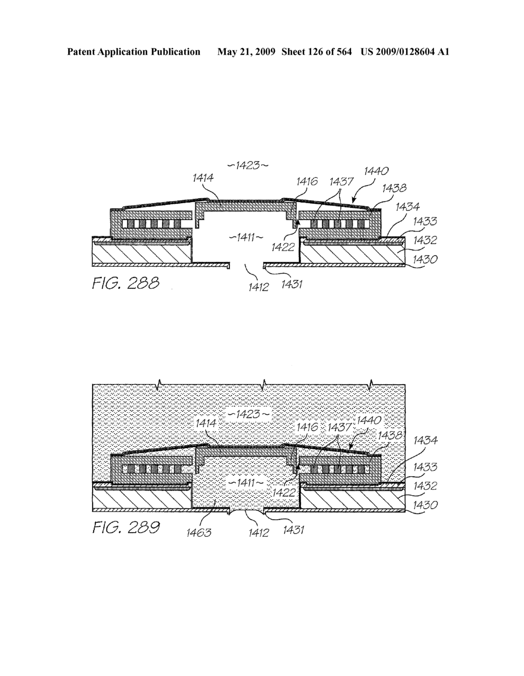 INKJET NOZZLE WITH PADDLE LAYER SANDWICHED BETWEEN FIRST AND SECOND WAFERS - diagram, schematic, and image 127