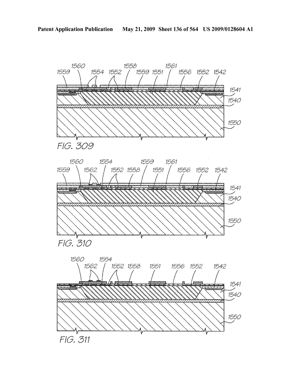 INKJET NOZZLE WITH PADDLE LAYER SANDWICHED BETWEEN FIRST AND SECOND WAFERS - diagram, schematic, and image 137