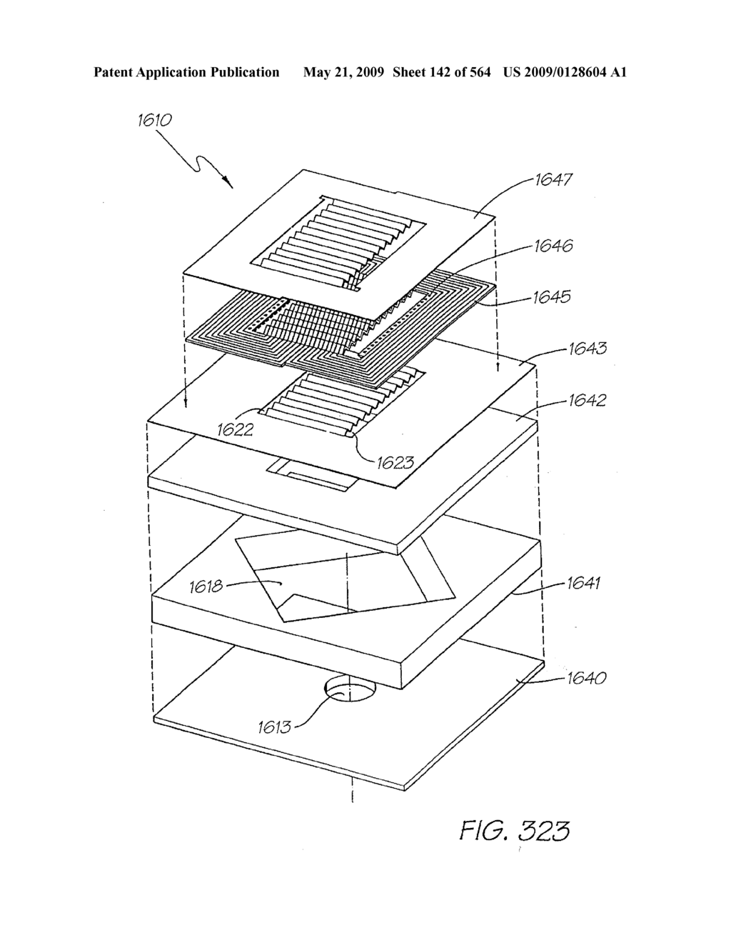 INKJET NOZZLE WITH PADDLE LAYER SANDWICHED BETWEEN FIRST AND SECOND WAFERS - diagram, schematic, and image 143