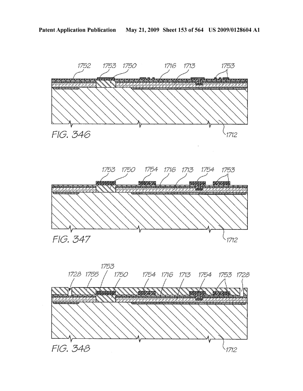 INKJET NOZZLE WITH PADDLE LAYER SANDWICHED BETWEEN FIRST AND SECOND WAFERS - diagram, schematic, and image 154