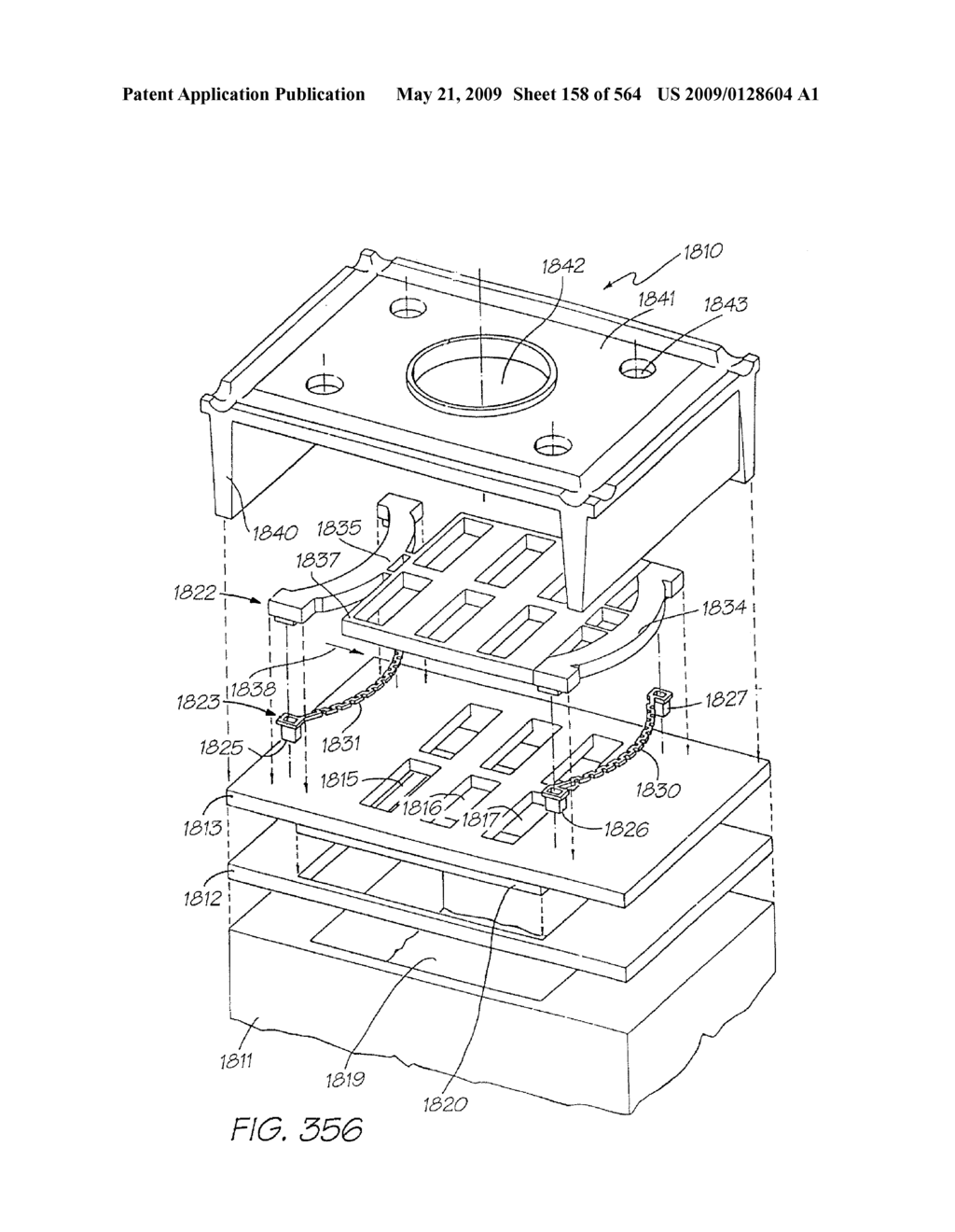 INKJET NOZZLE WITH PADDLE LAYER SANDWICHED BETWEEN FIRST AND SECOND WAFERS - diagram, schematic, and image 159