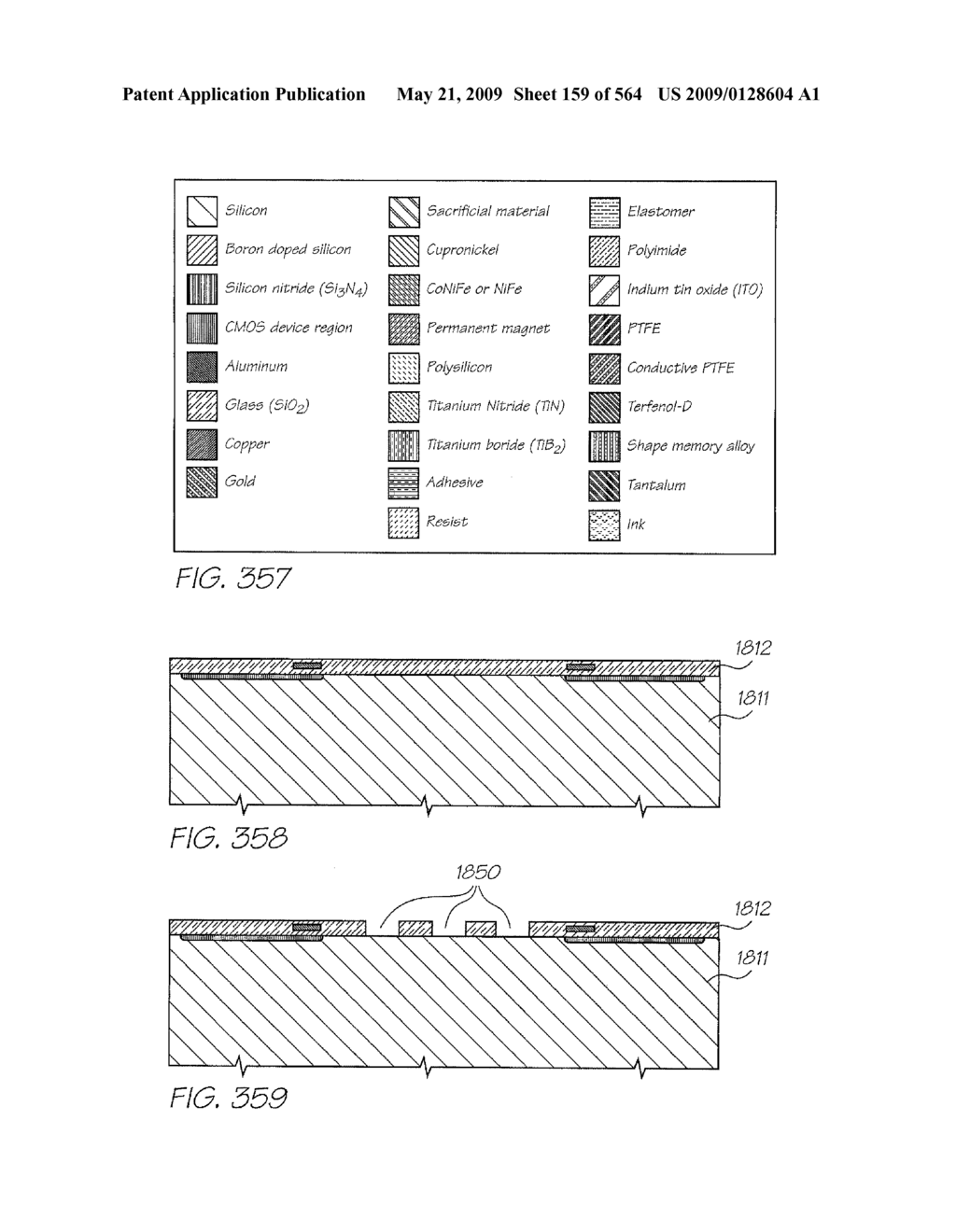 INKJET NOZZLE WITH PADDLE LAYER SANDWICHED BETWEEN FIRST AND SECOND WAFERS - diagram, schematic, and image 160