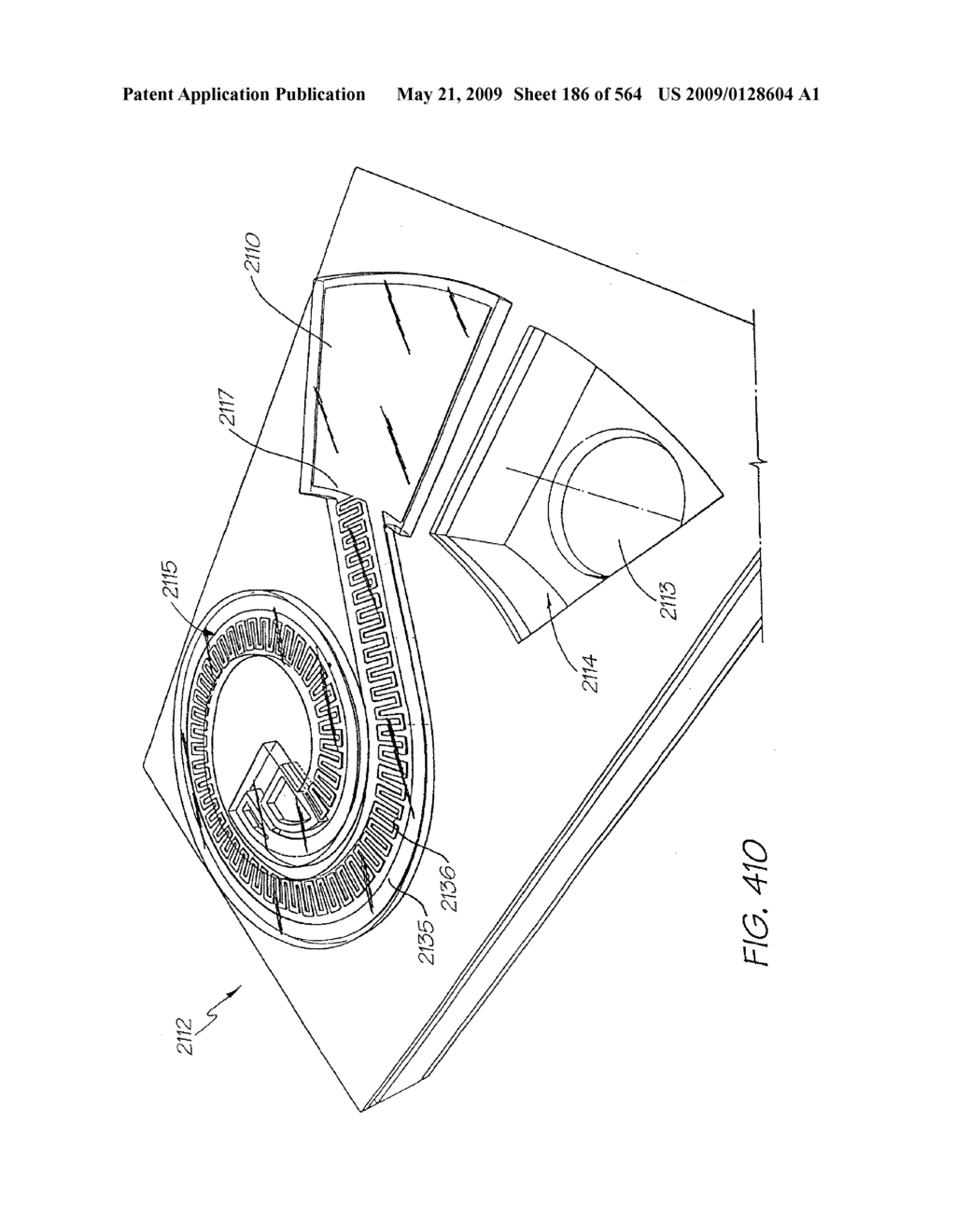 INKJET NOZZLE WITH PADDLE LAYER SANDWICHED BETWEEN FIRST AND SECOND WAFERS - diagram, schematic, and image 187