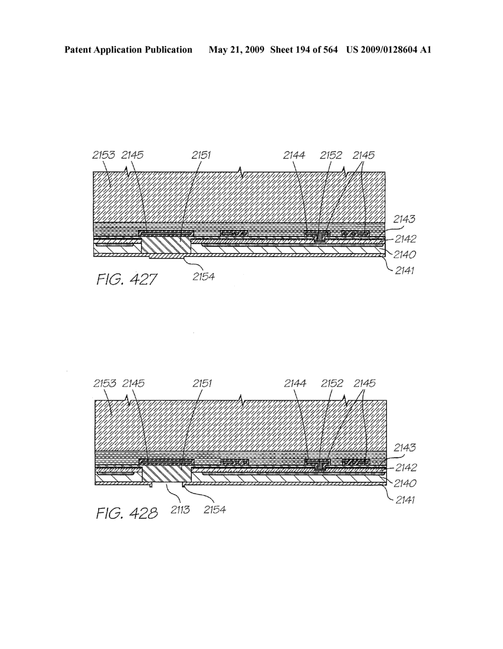 INKJET NOZZLE WITH PADDLE LAYER SANDWICHED BETWEEN FIRST AND SECOND WAFERS - diagram, schematic, and image 195