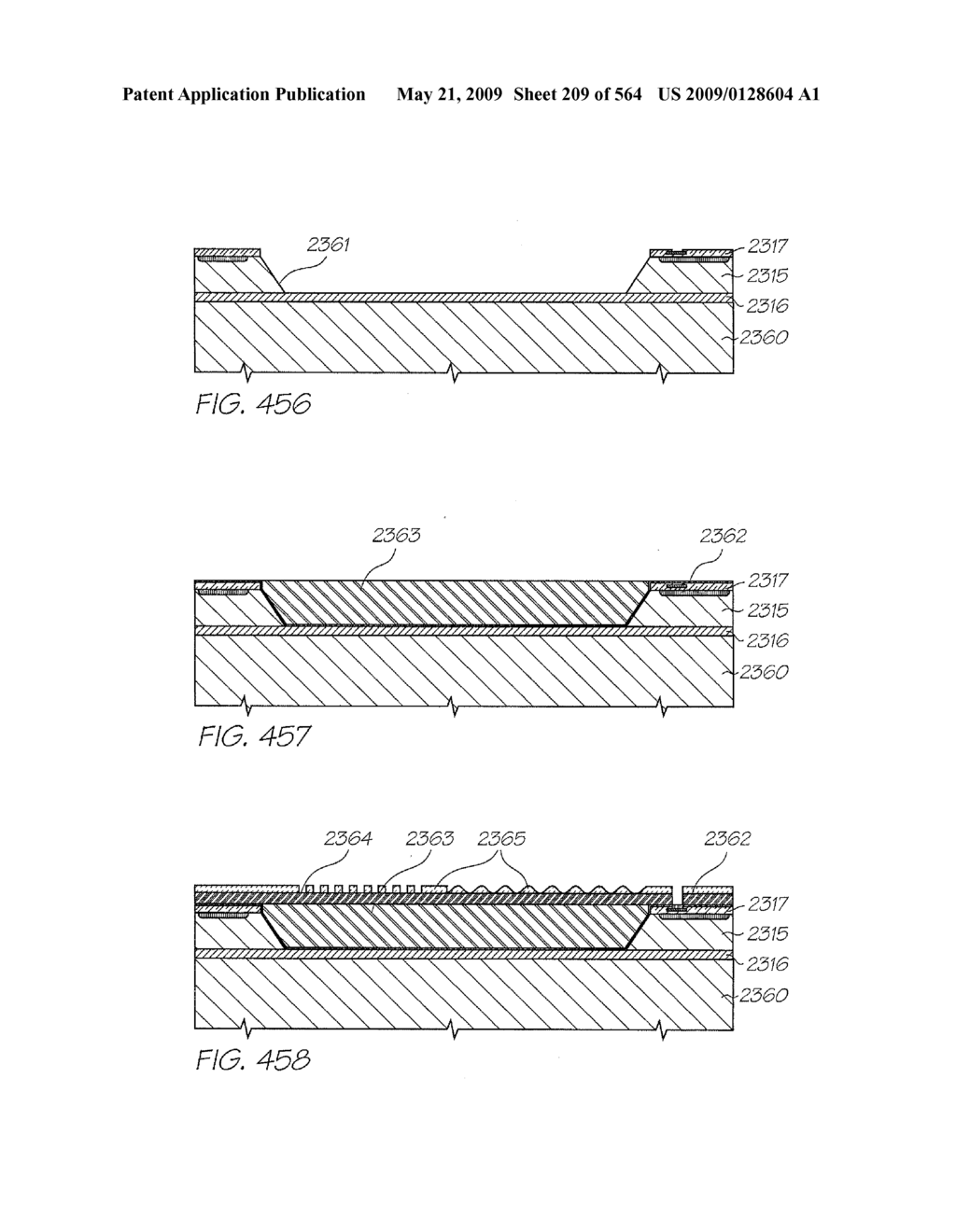 INKJET NOZZLE WITH PADDLE LAYER SANDWICHED BETWEEN FIRST AND SECOND WAFERS - diagram, schematic, and image 210