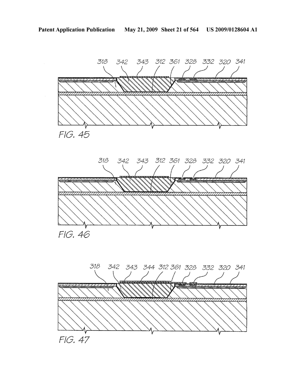 INKJET NOZZLE WITH PADDLE LAYER SANDWICHED BETWEEN FIRST AND SECOND WAFERS - diagram, schematic, and image 22