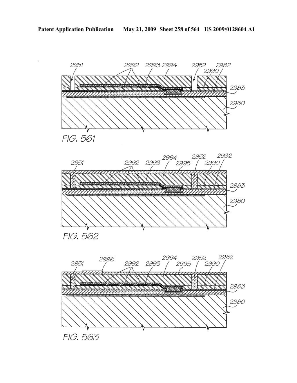 INKJET NOZZLE WITH PADDLE LAYER SANDWICHED BETWEEN FIRST AND SECOND WAFERS - diagram, schematic, and image 259