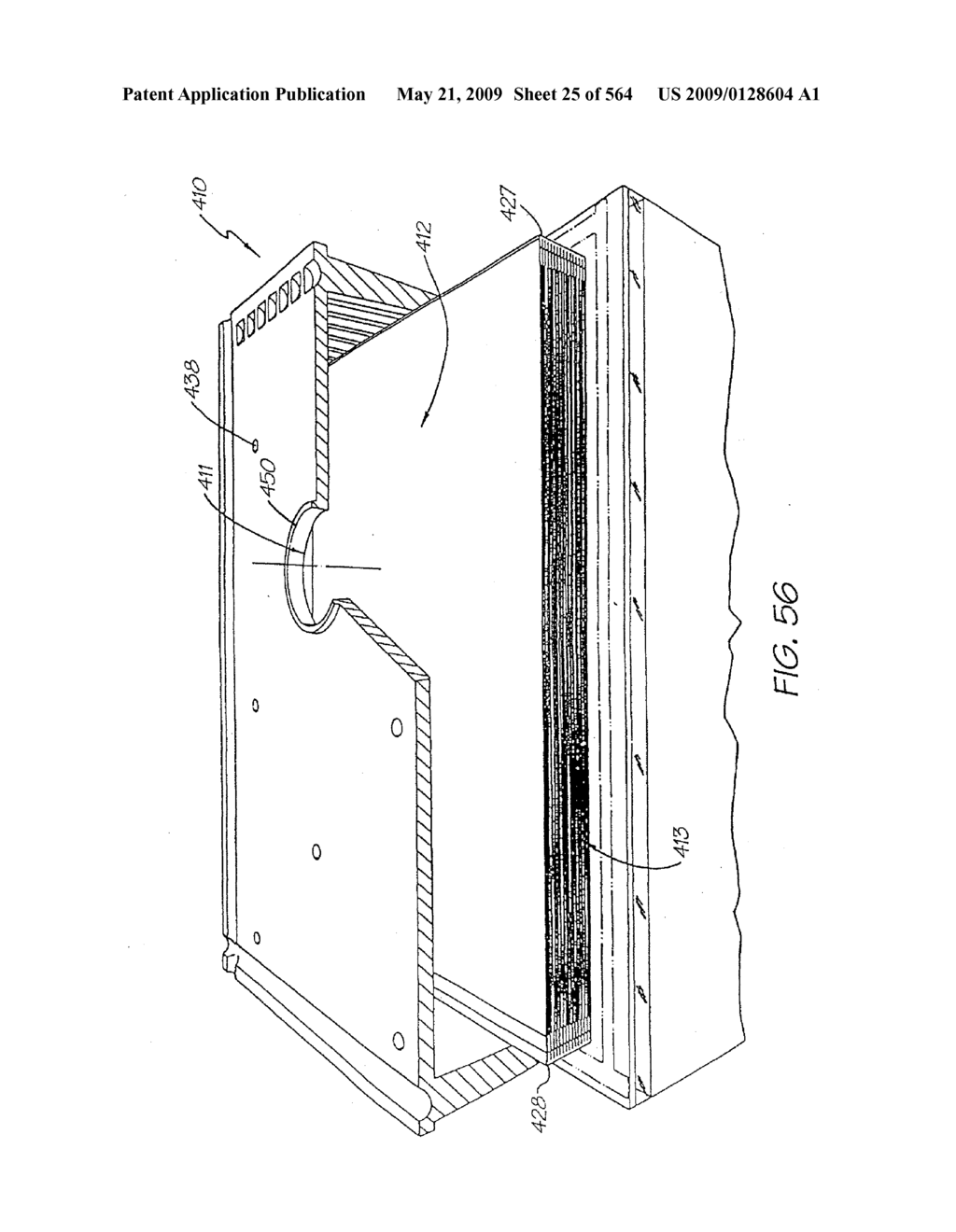 INKJET NOZZLE WITH PADDLE LAYER SANDWICHED BETWEEN FIRST AND SECOND WAFERS - diagram, schematic, and image 26