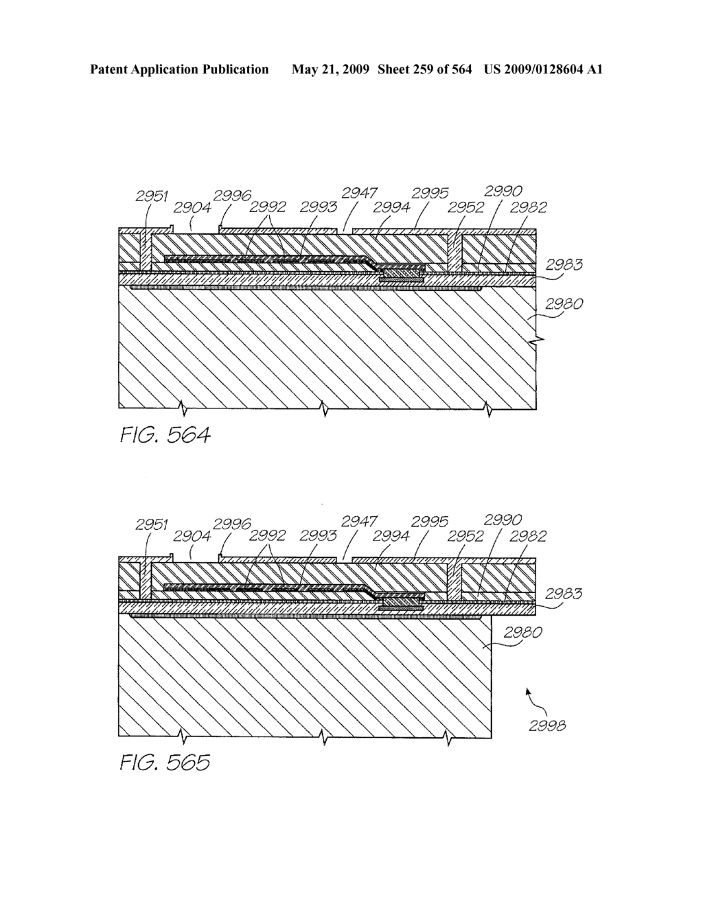 INKJET NOZZLE WITH PADDLE LAYER SANDWICHED BETWEEN FIRST AND SECOND WAFERS - diagram, schematic, and image 260