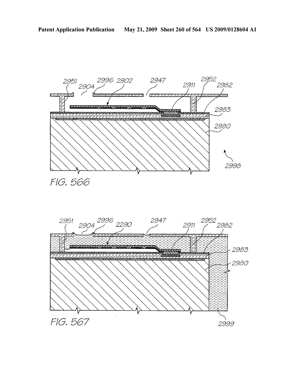 INKJET NOZZLE WITH PADDLE LAYER SANDWICHED BETWEEN FIRST AND SECOND WAFERS - diagram, schematic, and image 261