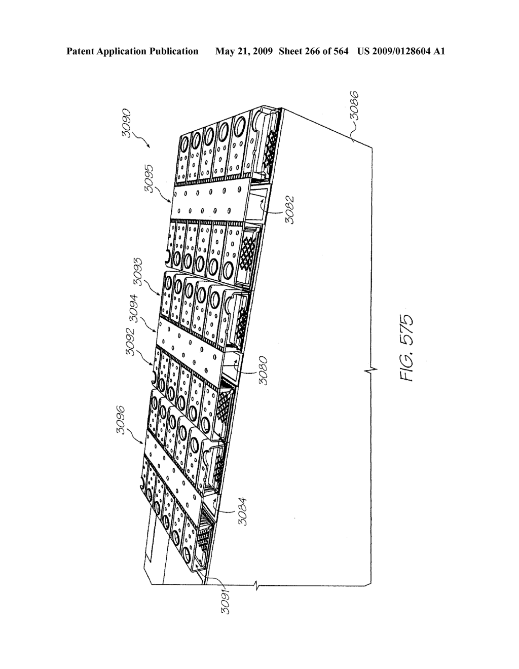 INKJET NOZZLE WITH PADDLE LAYER SANDWICHED BETWEEN FIRST AND SECOND WAFERS - diagram, schematic, and image 267