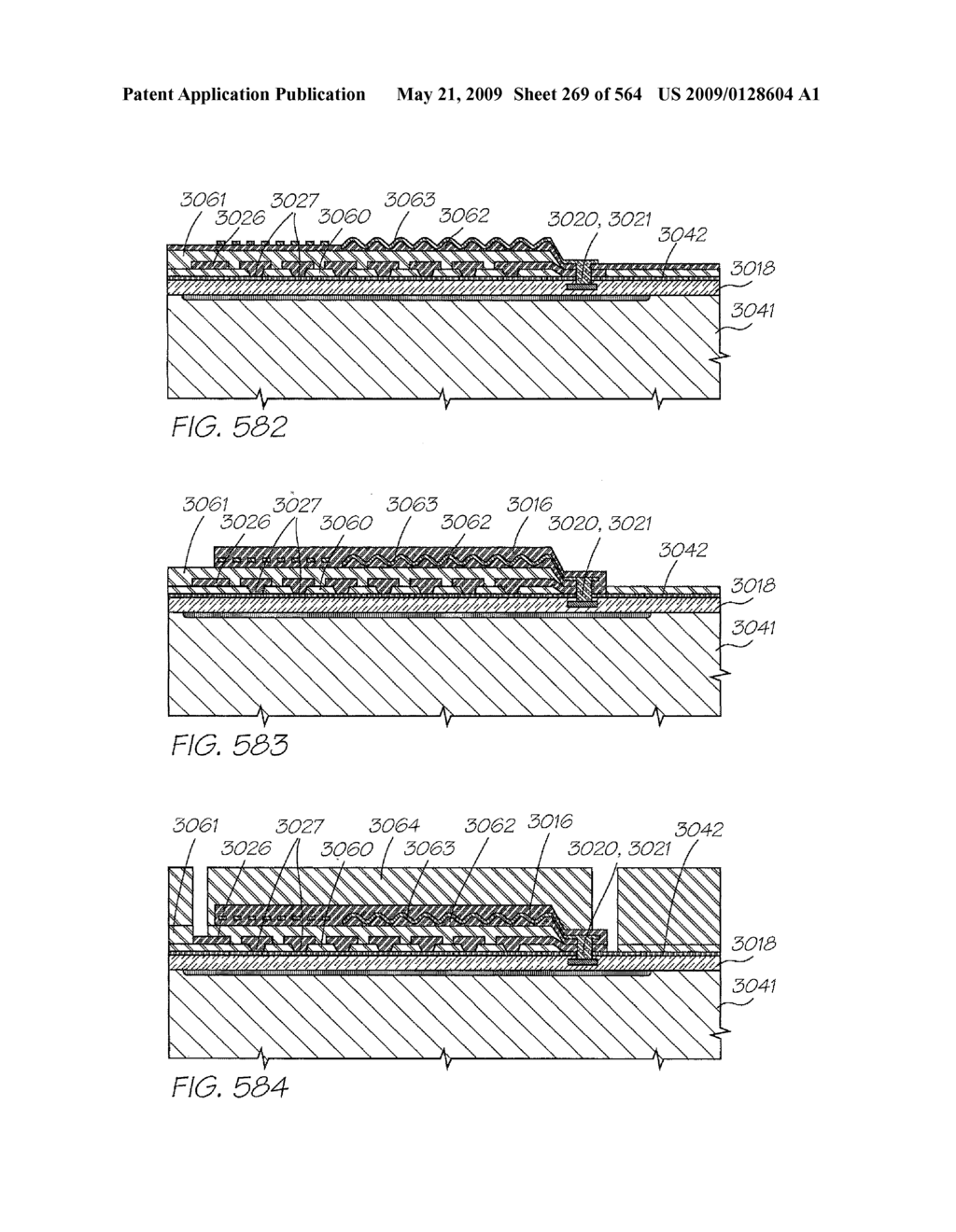 INKJET NOZZLE WITH PADDLE LAYER SANDWICHED BETWEEN FIRST AND SECOND WAFERS - diagram, schematic, and image 270