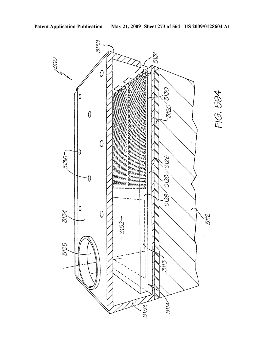 INKJET NOZZLE WITH PADDLE LAYER SANDWICHED BETWEEN FIRST AND SECOND WAFERS - diagram, schematic, and image 274