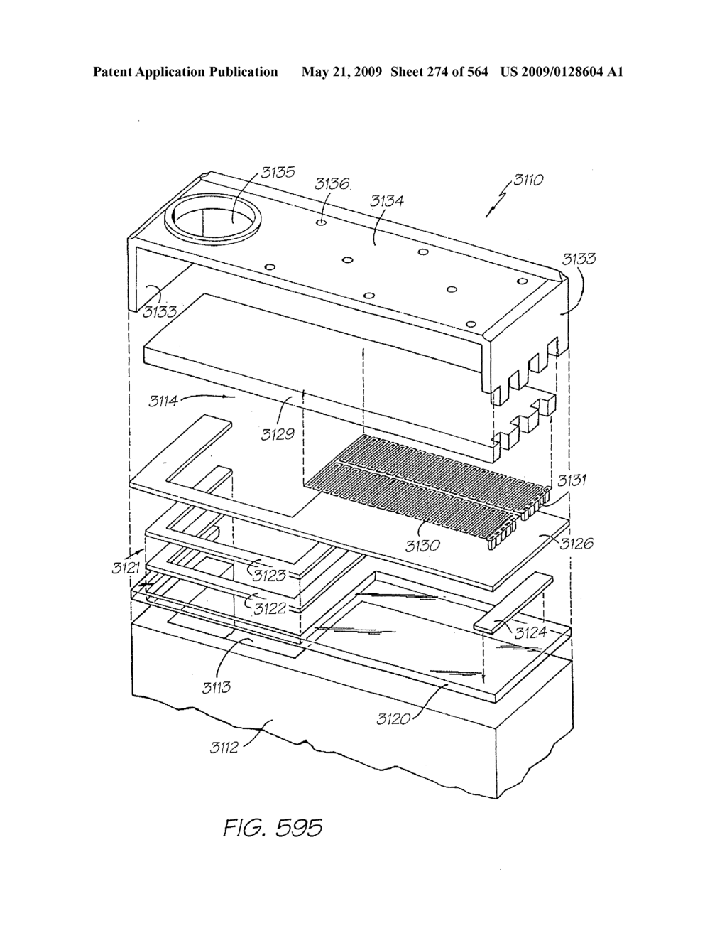 INKJET NOZZLE WITH PADDLE LAYER SANDWICHED BETWEEN FIRST AND SECOND WAFERS - diagram, schematic, and image 275