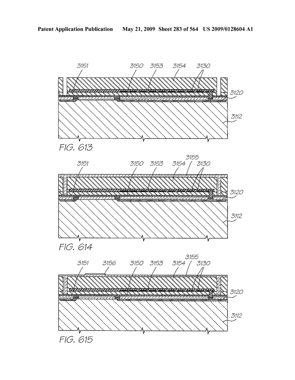 INKJET NOZZLE WITH PADDLE LAYER SANDWICHED BETWEEN FIRST AND SECOND WAFERS - diagram, schematic, and image 284