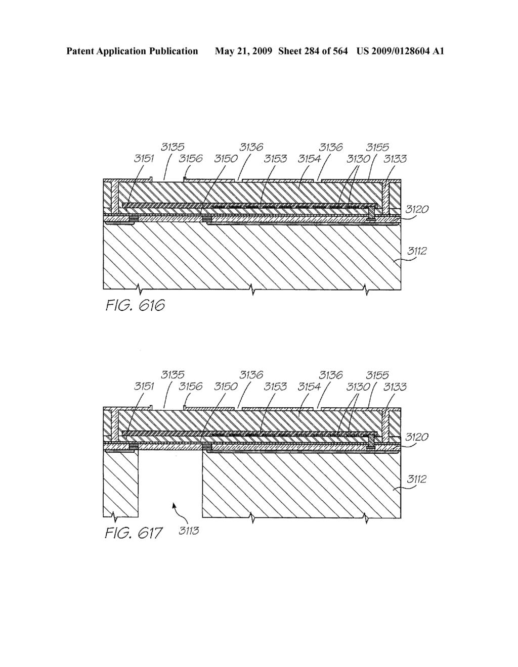 INKJET NOZZLE WITH PADDLE LAYER SANDWICHED BETWEEN FIRST AND SECOND WAFERS - diagram, schematic, and image 285