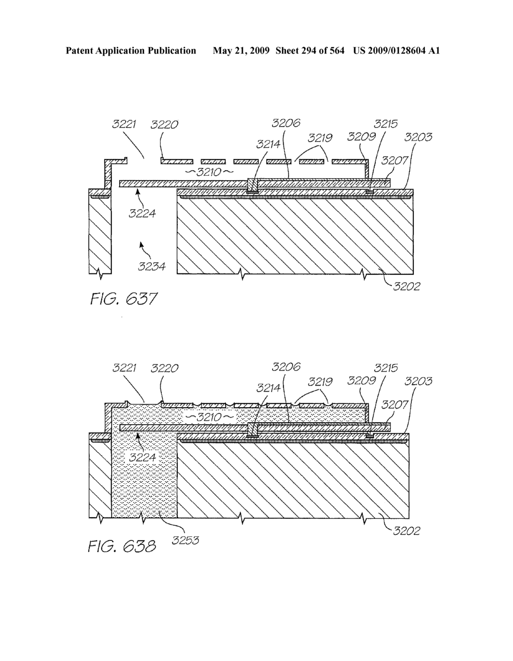 INKJET NOZZLE WITH PADDLE LAYER SANDWICHED BETWEEN FIRST AND SECOND WAFERS - diagram, schematic, and image 295