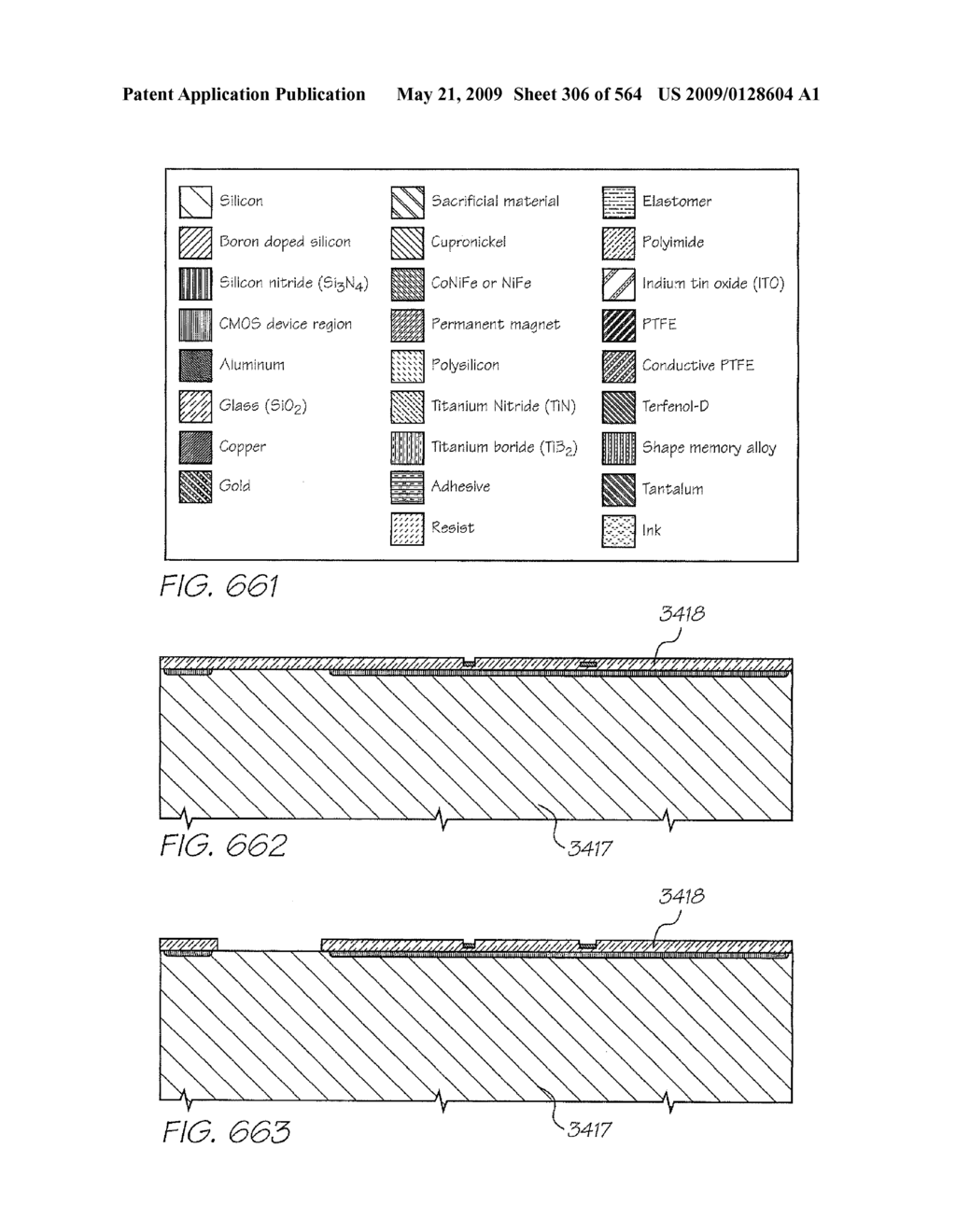 INKJET NOZZLE WITH PADDLE LAYER SANDWICHED BETWEEN FIRST AND SECOND WAFERS - diagram, schematic, and image 307