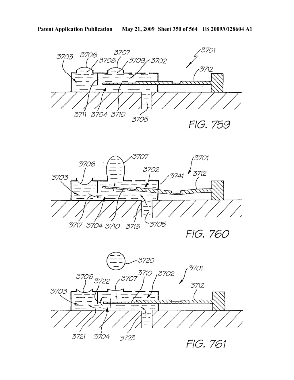 INKJET NOZZLE WITH PADDLE LAYER SANDWICHED BETWEEN FIRST AND SECOND WAFERS - diagram, schematic, and image 351