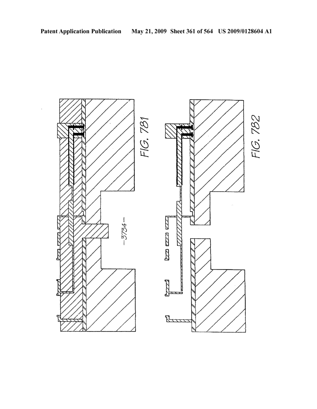 INKJET NOZZLE WITH PADDLE LAYER SANDWICHED BETWEEN FIRST AND SECOND WAFERS - diagram, schematic, and image 362