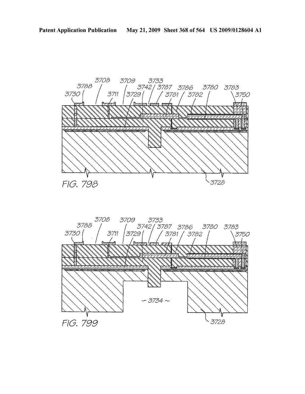 INKJET NOZZLE WITH PADDLE LAYER SANDWICHED BETWEEN FIRST AND SECOND WAFERS - diagram, schematic, and image 369