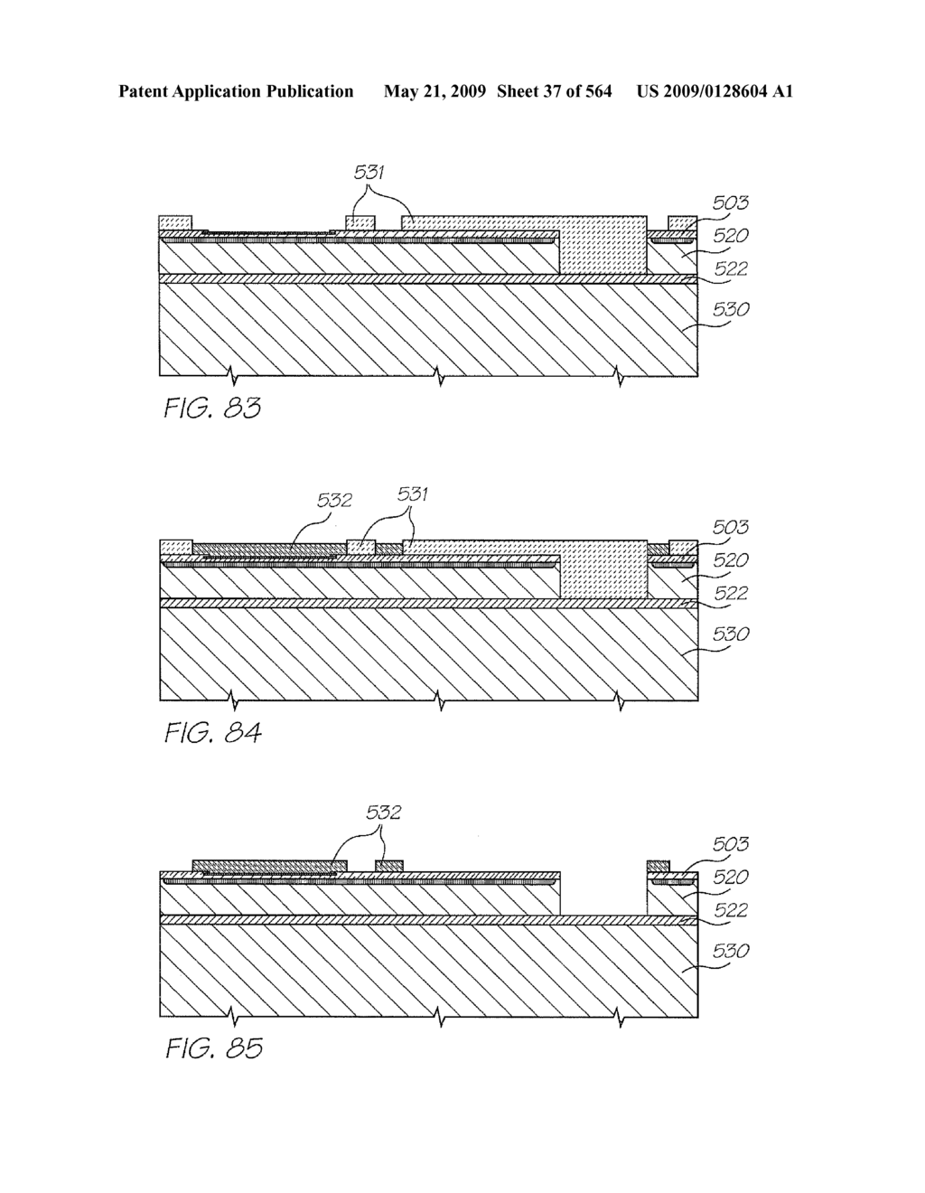 INKJET NOZZLE WITH PADDLE LAYER SANDWICHED BETWEEN FIRST AND SECOND WAFERS - diagram, schematic, and image 38