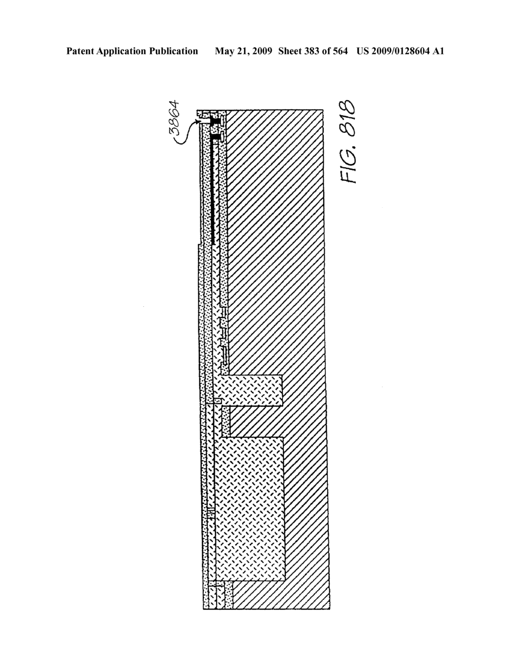 INKJET NOZZLE WITH PADDLE LAYER SANDWICHED BETWEEN FIRST AND SECOND WAFERS - diagram, schematic, and image 384