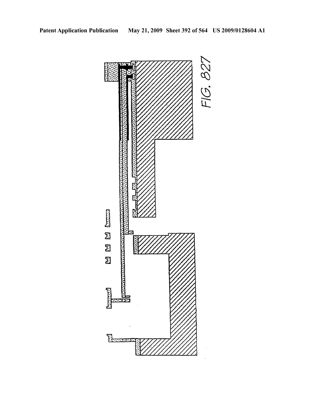 INKJET NOZZLE WITH PADDLE LAYER SANDWICHED BETWEEN FIRST AND SECOND WAFERS - diagram, schematic, and image 393