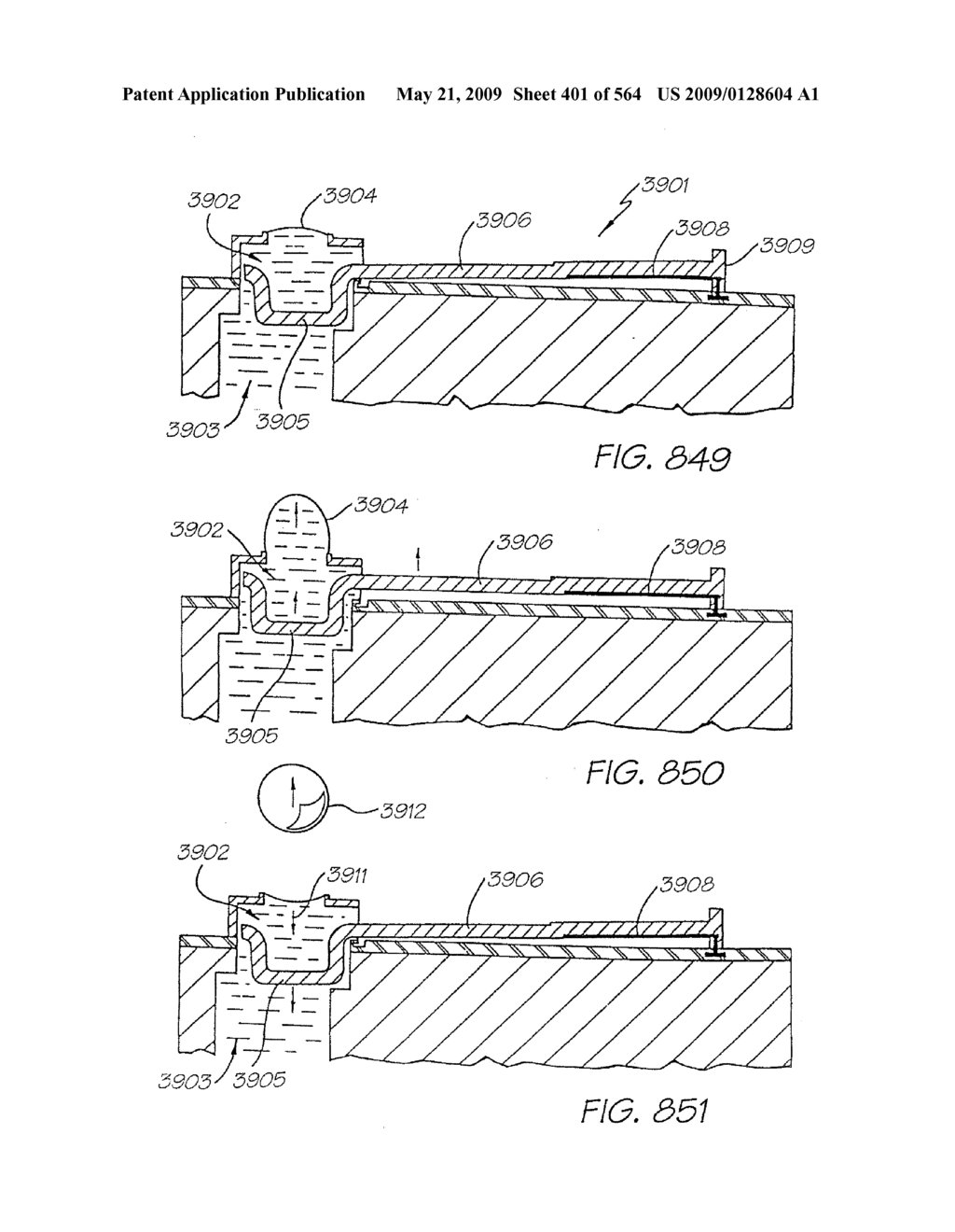 INKJET NOZZLE WITH PADDLE LAYER SANDWICHED BETWEEN FIRST AND SECOND WAFERS - diagram, schematic, and image 402