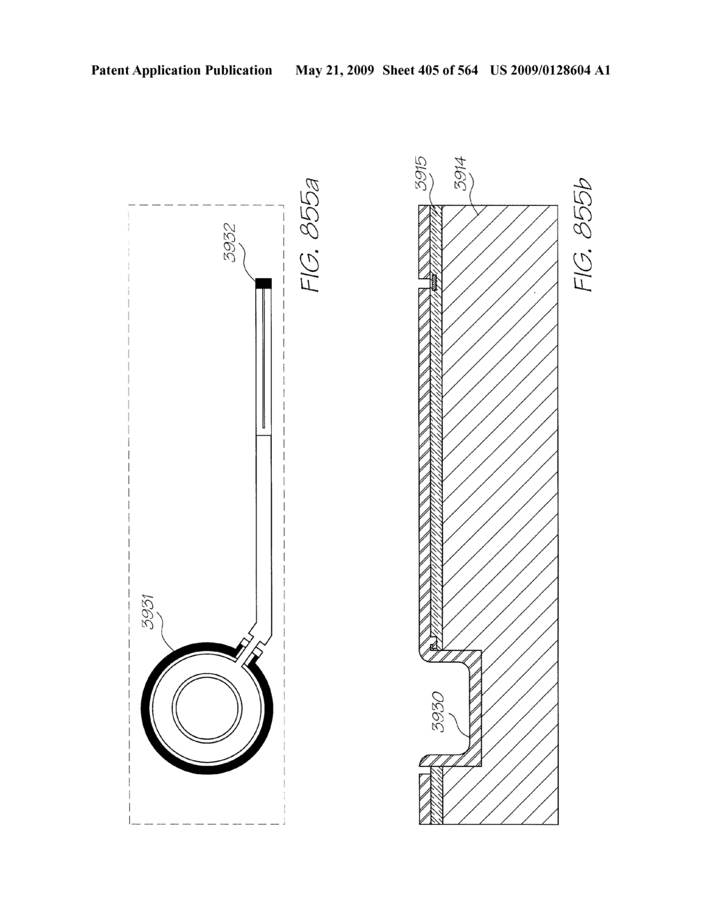 INKJET NOZZLE WITH PADDLE LAYER SANDWICHED BETWEEN FIRST AND SECOND WAFERS - diagram, schematic, and image 406