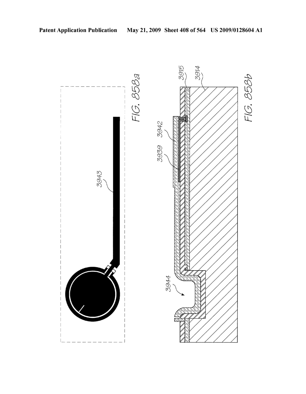 INKJET NOZZLE WITH PADDLE LAYER SANDWICHED BETWEEN FIRST AND SECOND WAFERS - diagram, schematic, and image 409