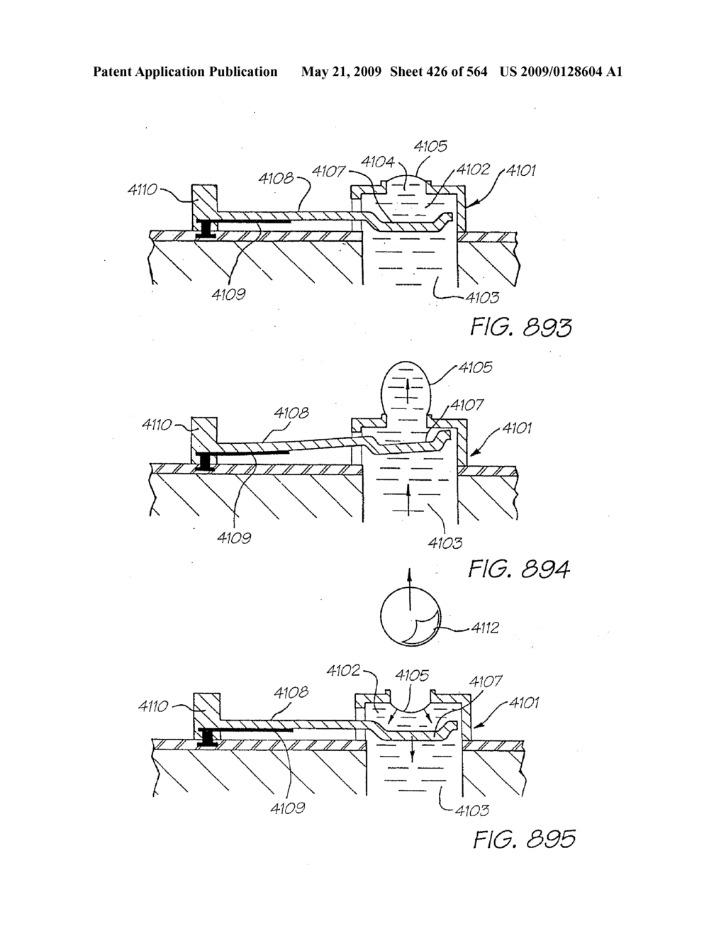 INKJET NOZZLE WITH PADDLE LAYER SANDWICHED BETWEEN FIRST AND SECOND WAFERS - diagram, schematic, and image 427