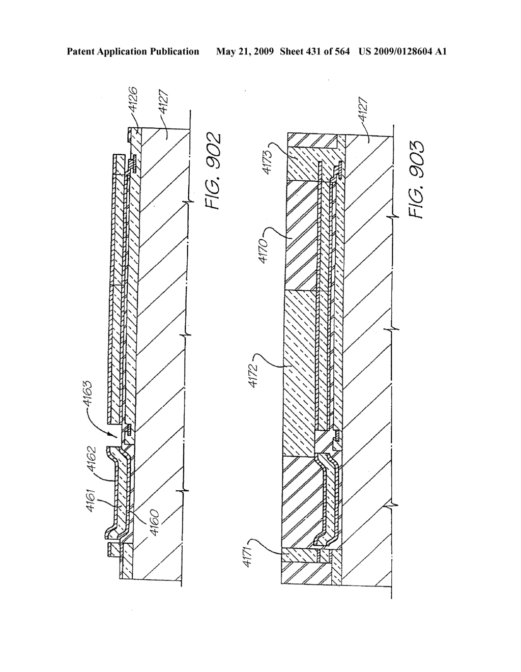 INKJET NOZZLE WITH PADDLE LAYER SANDWICHED BETWEEN FIRST AND SECOND WAFERS - diagram, schematic, and image 432