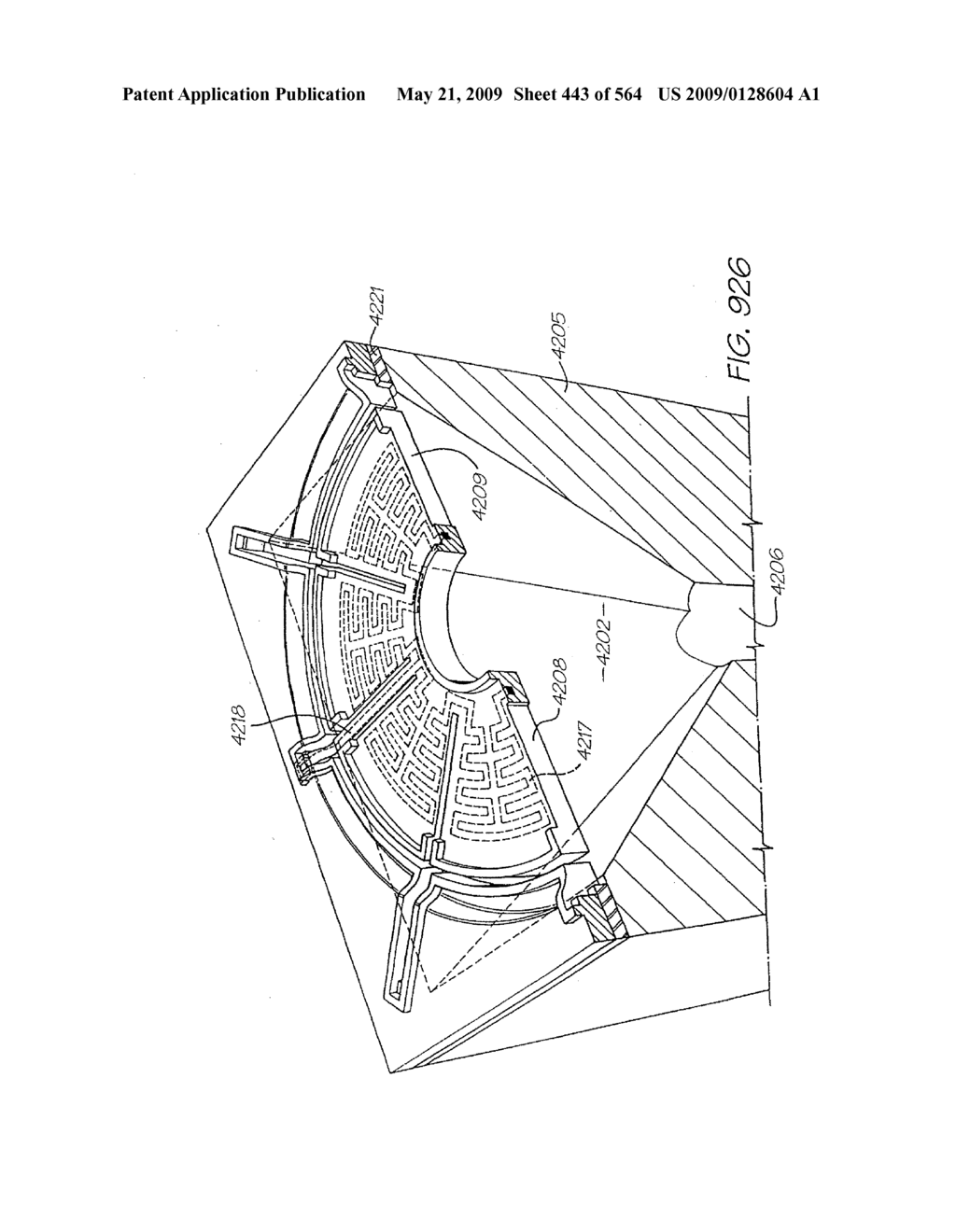 INKJET NOZZLE WITH PADDLE LAYER SANDWICHED BETWEEN FIRST AND SECOND WAFERS - diagram, schematic, and image 444