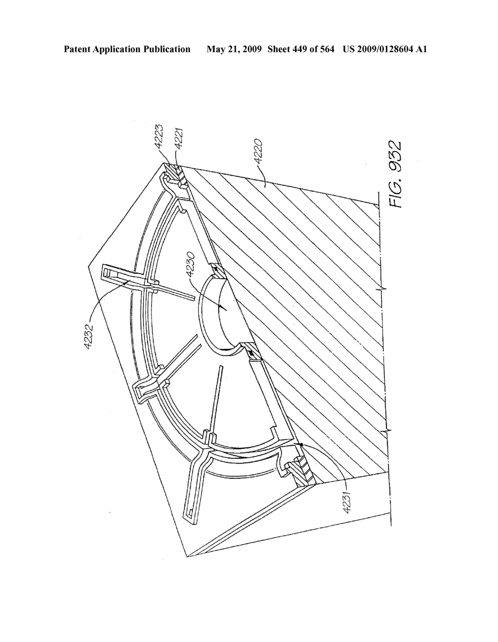 INKJET NOZZLE WITH PADDLE LAYER SANDWICHED BETWEEN FIRST AND SECOND WAFERS - diagram, schematic, and image 450