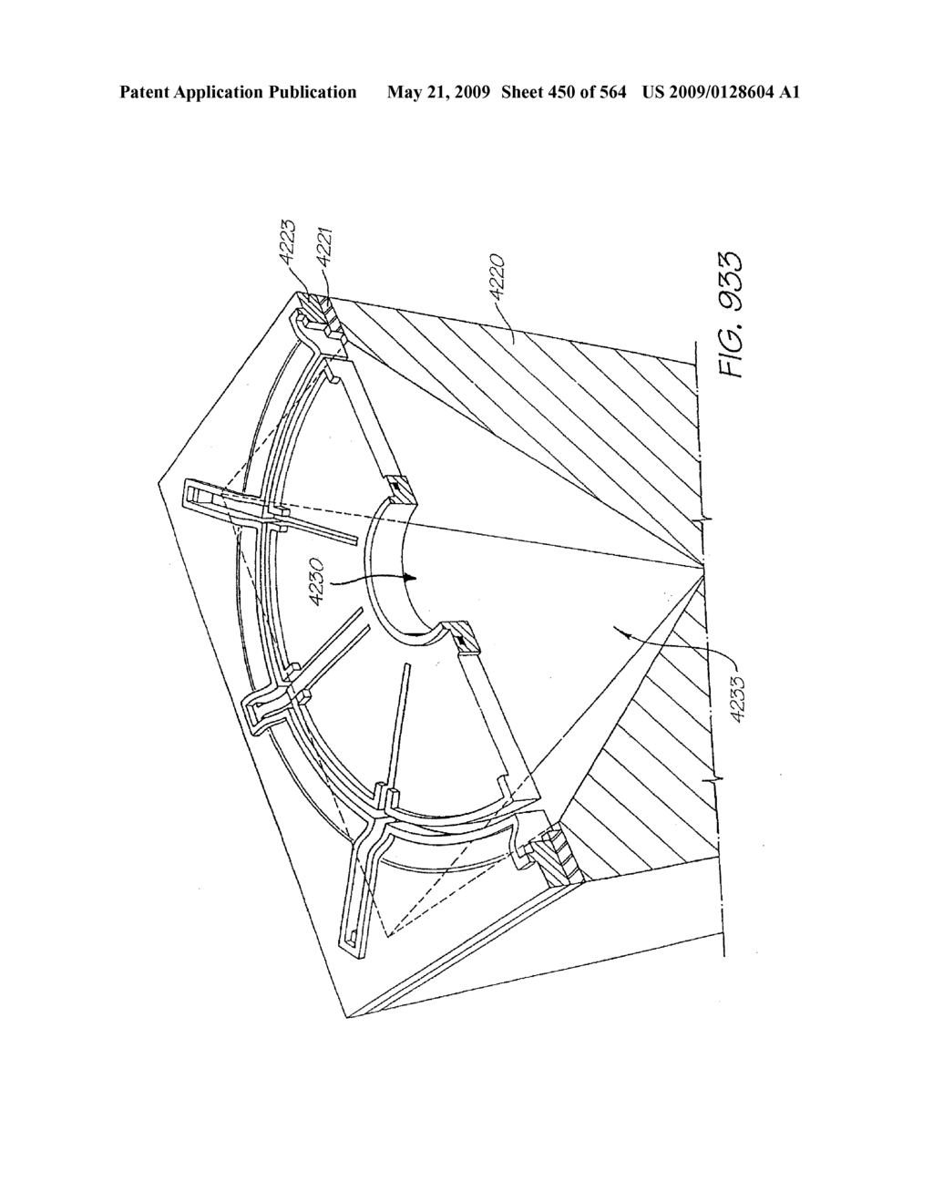 INKJET NOZZLE WITH PADDLE LAYER SANDWICHED BETWEEN FIRST AND SECOND WAFERS - diagram, schematic, and image 451