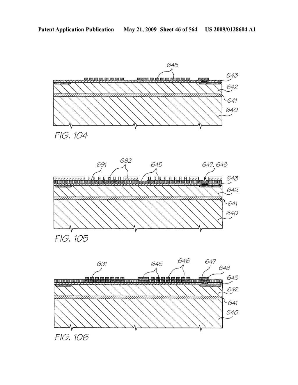 INKJET NOZZLE WITH PADDLE LAYER SANDWICHED BETWEEN FIRST AND SECOND WAFERS - diagram, schematic, and image 47