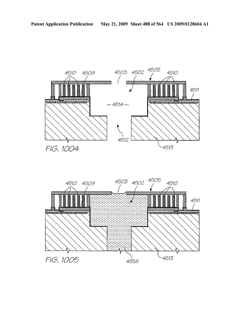 INKJET NOZZLE WITH PADDLE LAYER SANDWICHED BETWEEN FIRST AND SECOND WAFERS - diagram, schematic, and image 489