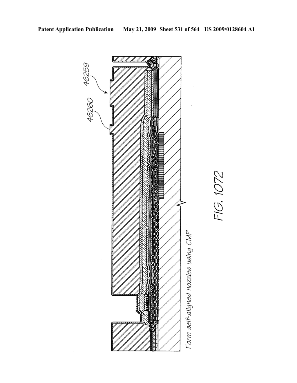 INKJET NOZZLE WITH PADDLE LAYER SANDWICHED BETWEEN FIRST AND SECOND WAFERS - diagram, schematic, and image 532