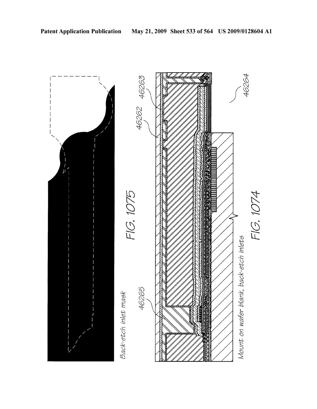 INKJET NOZZLE WITH PADDLE LAYER SANDWICHED BETWEEN FIRST AND SECOND WAFERS - diagram, schematic, and image 534