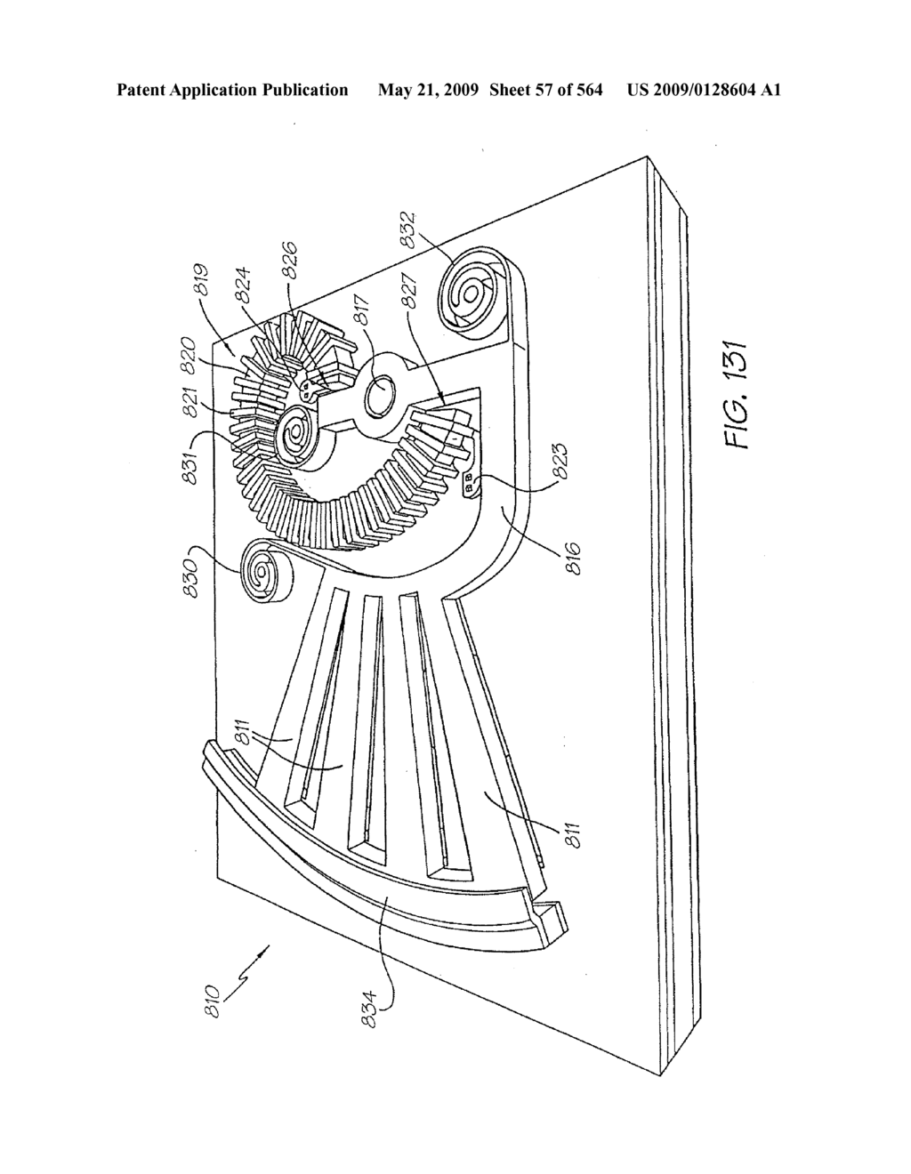 INKJET NOZZLE WITH PADDLE LAYER SANDWICHED BETWEEN FIRST AND SECOND WAFERS - diagram, schematic, and image 58