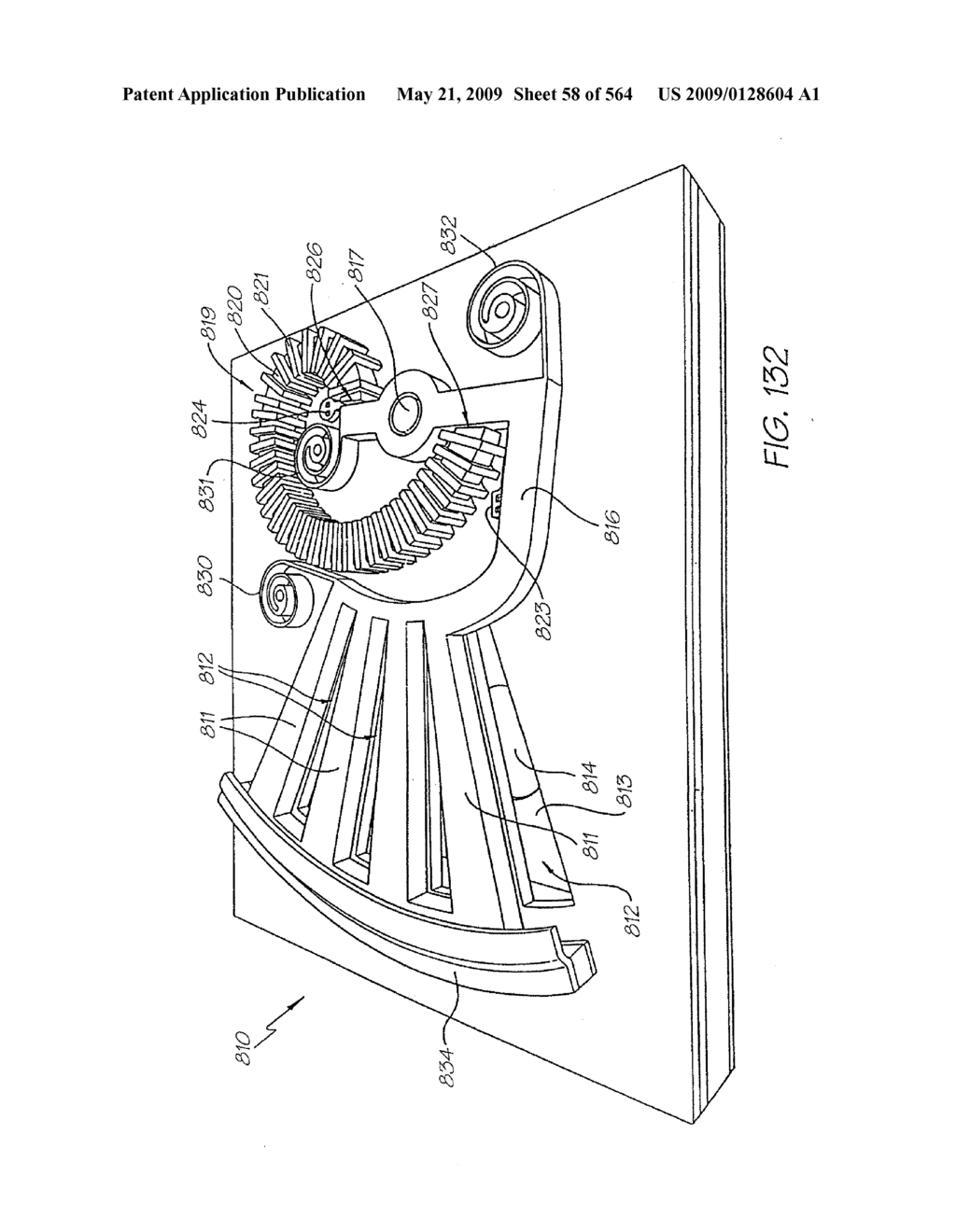 INKJET NOZZLE WITH PADDLE LAYER SANDWICHED BETWEEN FIRST AND SECOND WAFERS - diagram, schematic, and image 59