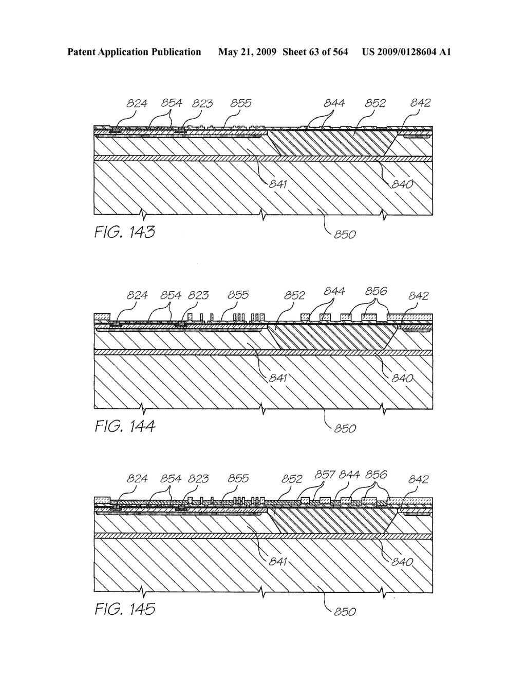 INKJET NOZZLE WITH PADDLE LAYER SANDWICHED BETWEEN FIRST AND SECOND WAFERS - diagram, schematic, and image 64