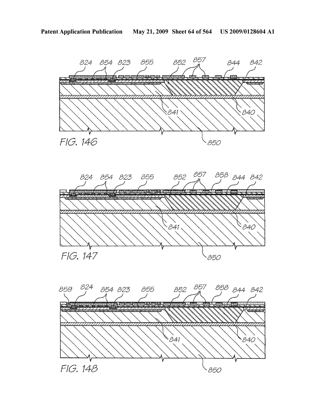 INKJET NOZZLE WITH PADDLE LAYER SANDWICHED BETWEEN FIRST AND SECOND WAFERS - diagram, schematic, and image 65